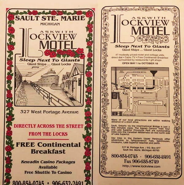 Lockview Motel & Cottages - Matchbook